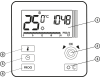 AURATON LIBRA R CZARNY TYGODNIOWY BEZPRZEWODOWY REGULATOR TERMOSTAT